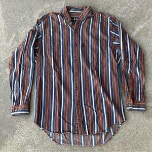 Hunt Club Multicolor Striped Button Down Shirt